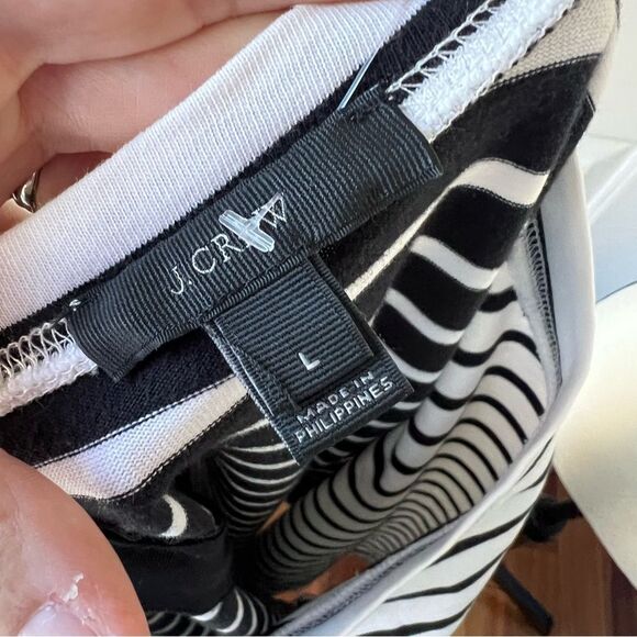 NWOT J Crew Stripe Long Sleeve Top Size Large - Picture 4 of 5